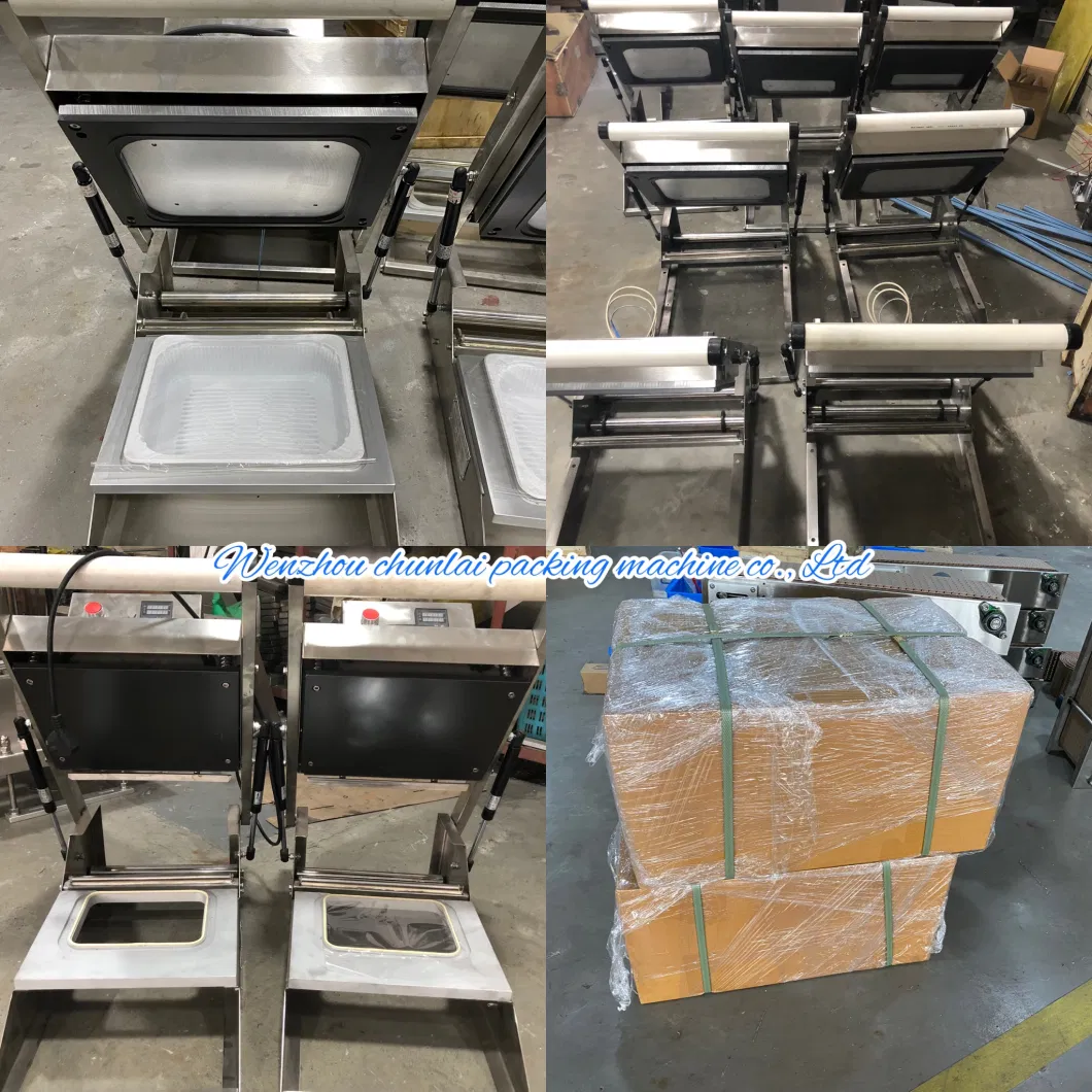 Prepared Food Vegetable Fruit Dessert Medical Product Packing Ready Meal Container HS300 Manual Tray Sealing Machine