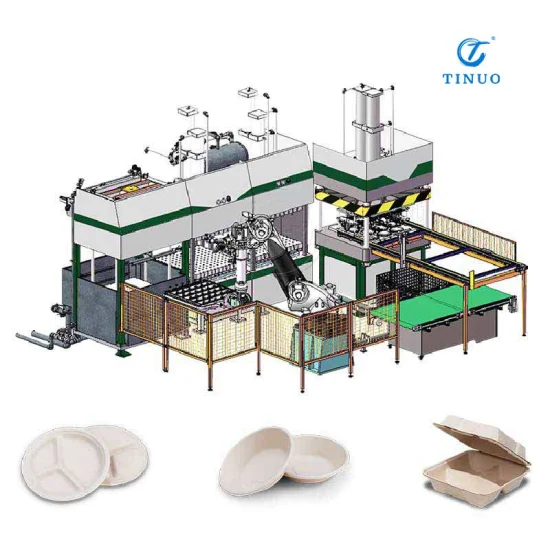 Machine jetable de vaisselle de bagasse de canne à sucre de papier compostable biodégradable de plateau de pulpe de papier recyclé