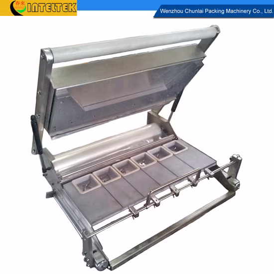 Machine manuelle de scellage de plateaux HS300, aliments préparés, légumes, fruits, desserts, emballage de produits médicaux, conteneur de repas prêts